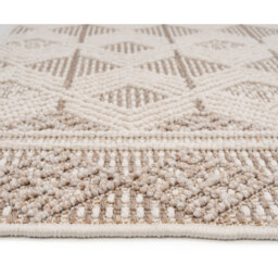 Looped Pile Scandi Area Rug - Oatmeal / 60cm x 240cm - thumbnail 4