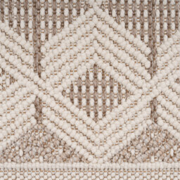 Looped Pile Scandi Area Rug - Oatmeal / 60cm x 240cm - thumbnail 5