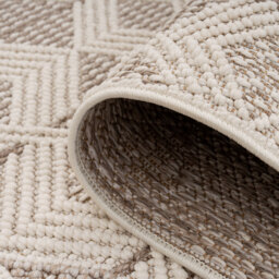 Looped Pile Scandi Area Rug - Oatmeal / 60cm x 240cm - thumbnail 2