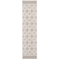 Looped Pile Scandi Area Rug - Oatmeal / 60cm x 240cm - thumbnail 1