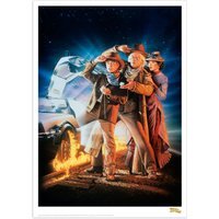 Back to the Future Part III Poster Limited Edition Art Print - Multi