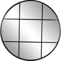 Round Black Window Mirror