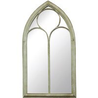 Garden Gothic Chapel Glass Mirror Suitable For Indoor Use - Brown