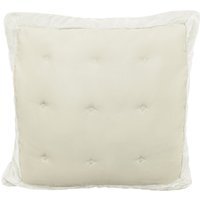 Modern Velvet Edge Cushion - Cream