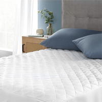 Quilted Waterproof Fitted Mattress Protector - White / Superking