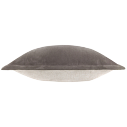 Merton Velvet Cushion Cover - Taupe - thumbnail 2