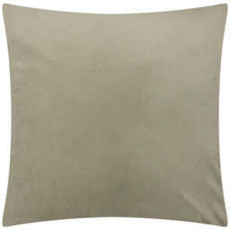 Metro Harlequin Velvet Square Cushion - Green / Feather - thumbnail 3