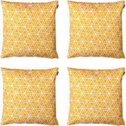 Geometric Print Outdoor Cushion (Set of 4) - Yellow - thumbnail 2