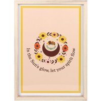 Spirit Flow Summer Solstice Wall Art Print - Cream