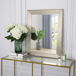 Ottawa Rectangle Wall Mounted Accent Mirror - Silver / 41cm - thumbnail 3