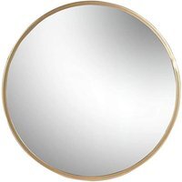 Gold Round Aluminium Frame Wall Mounted Mirror - Gold - image 1