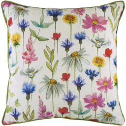 Wild Flowers Sophia Rectangular Cushion - Multicolour / 80 Polyester 20 Feather - thumbnail 2