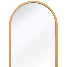 MirrorOutlet The Arcus Metal Framed Arched Garden Wall Mirror - Gold / 40cm - thumbnail 5