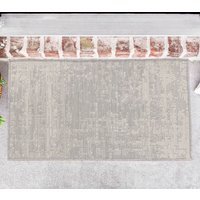 Modern Abstract Grunge Design Outdoor-Indoor Waterproof Rugs - Silver / 50x80 cm Rectangle - thumbnail 1