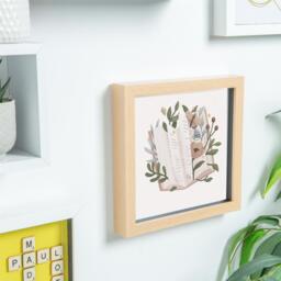 "8x8"" 3D Box Photo Frame - Beige / Acrylic" - thumbnail 2