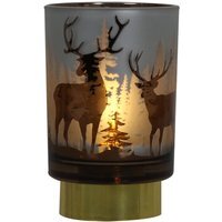 Bronze LED Deer Scene Lamp - image 1