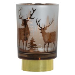 Bronze LED Deer Scene Lamp - thumbnail 2