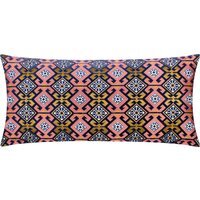 Laurel Embroidered Velvet Cushion - Rose / Polyester