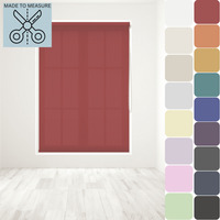 Made to Measure Straight Edge Roller Blind - Red / 10 - 150 cm - image 1