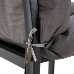 Chair Cushion Thick Outdoor Garden Pad - Dark Grey - thumbnail 2