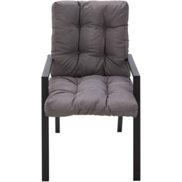 Chair Cushion Thick Outdoor Garden Pad - Dark Grey - thumbnail 4