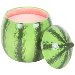 Ceramic Fruit Shape Jar and Candle - Watermelon - thumbnail 5