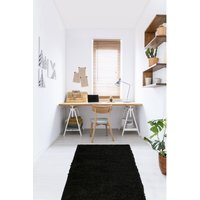 Super Soft Venus Shaggy Area Rug - Black / 67x200cm - image 1