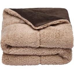 Pet Sherpa Fleece Throw - Brown / 110cm - thumbnail 2