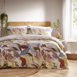 Amarosa Abstract Reversible Duvet Set - Plaster / Single - thumbnail 2