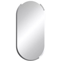 Frameless Wall Large Oval Vanity Mirror for Bedroom, Bathroom, Living Room - Clear - thumbnail 1