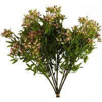 Pack of 6 Artificial Foliage Flower Stem with Berries - Berry Pink Foliage