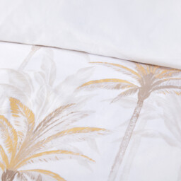 Palms Metallic Duvet Set - Neutral / Double - thumbnail 4