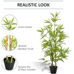 Outsunny Artificial Bamboo Trees - Bamboo - thumbnail 4