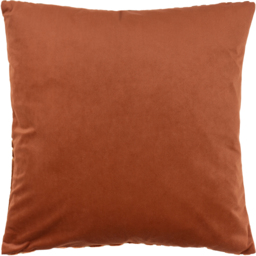 Evoke Cut Velvet Cushion - Orange / 55cm / Polyester - thumbnail 2