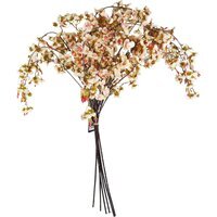 Bunch of Natural Trailing Cherry Stems Artificial Flowers - Natural Cherry Spray