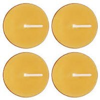 4 Beeswax Tealights - yellow