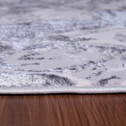 Emperor Solarius Modern Grunge Marbling Abstract Area Rugs - Silver / 120x170 cm Rectangle - thumbnail 2