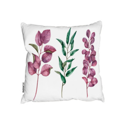 Purple  Green Leaves Outdoor Cushion - Pink / 60cm - thumbnail 2