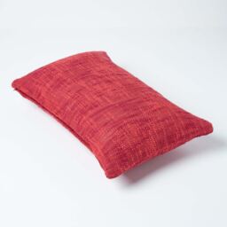 Homescapes Nirvana Cotton Cushion Cover - Terracotta / 50cm / Machine washable at 40 deg. C - thumbnail 3