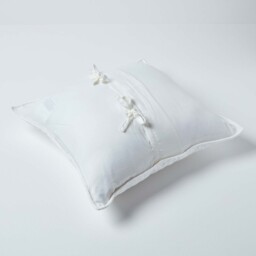 Homescapes Quilted Velvet Cushion Cover Geometric Paragon Diamond Pattern - Off white - thumbnail 3