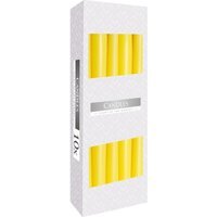 Yellow Taper Candle Elegant Steady Burn for Decor Events - Yellow