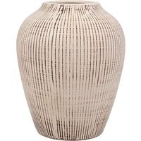 Ava Textured Vase - White