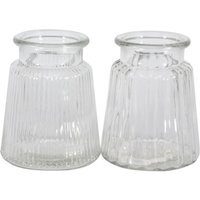 Ribbed Glass Meadow Vase - Clear - image 1