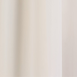 Pair of Slot Top Sheer Plain Woven Voile Curtain Panels - Cream / 122cm - thumbnail 2