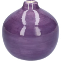 Safari Ceramic Decorative Vase H11.7 cm - Purple - image 1
