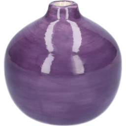 Safari Ceramic Decorative Vase H11.7 cm - Purple - thumbnail 2