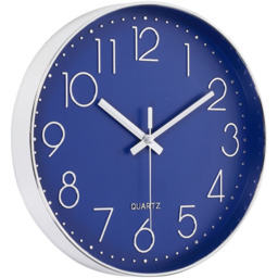 12-Inch Colourful Quartz Wall Clock - Blue - thumbnail 3