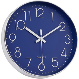12-Inch Colourful Quartz Wall Clock - Blue - thumbnail 4