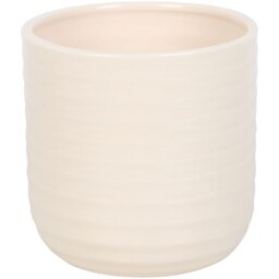 Ceramic Indoor 3D Sunflower Plant Pot - White/Yellow - thumbnail 4