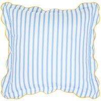 Bella Vita Scalloped Outdoor Cushion - Blue
